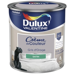Valentine crème de couleur satin 0.5l gris orage - DULUX VALENTINE