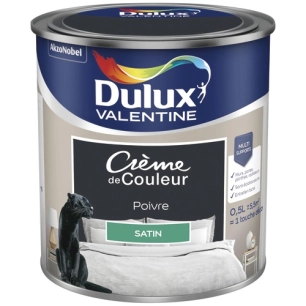 Valentine crème de couleur satin 0.5l poivre - DULUX VALENTINE