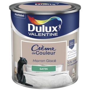 Valentine crème de couleur satin 0.5l marron glacé - DULUX VALENTINE