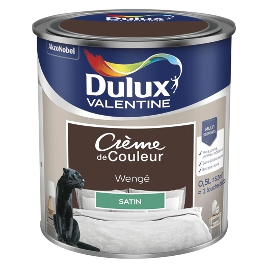 Valentine crème de couleur satin 0.5l wenge - DULUX VALENTINE