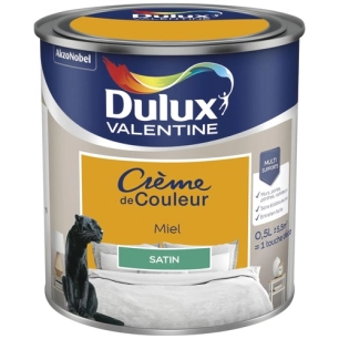 Valentine crème de couleur satin 0.5l miel - DULUX VALENTINE
