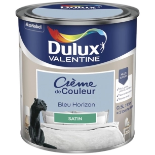 Valentine crème de couleur satin 0.5l bleu horizon - DULUX VALENTINE
