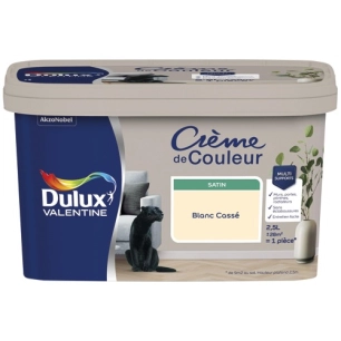 Valentine crème de couleur satin 2.5l blanc cassé - DULUX VALENTINE