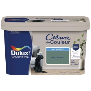 Valentine crème de couleur mat 2.5l vert céladon - DULUX VALENTINE