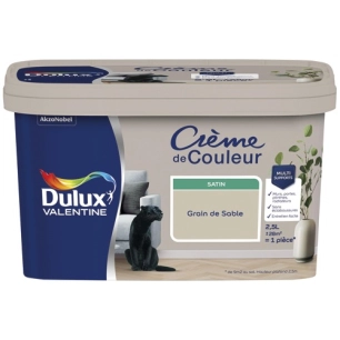 Valentine crème de couleur satin 2.5l grain de sable - DULUX VALENTINE