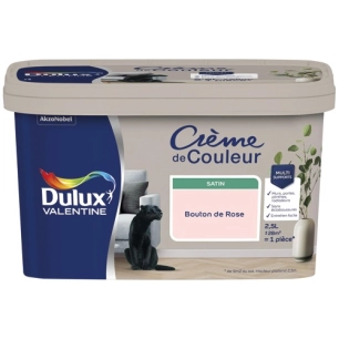 Valentine crème de couleur satin 2.5l bouton de rose - DULUX VALENTINE