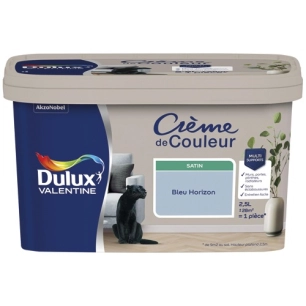 Valentine crème de couleur satin 2.5l bleu horizon - DULUX VALENTINE