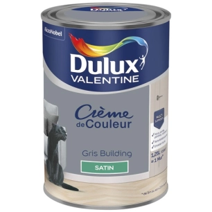 Valentine crème de couleur satin 1.25l gris building - DULUX VALENTINE