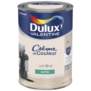 Valentine crème de couleur satin 1.25l lin brut - DULUX VALENTINE