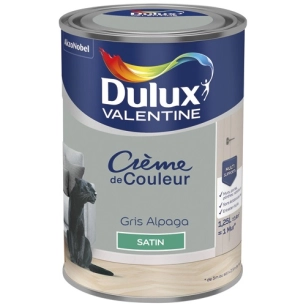 Valentine crème de couleur satin 1.25l gris alpaga - DULUX VALENTINE