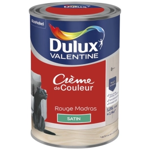Valentine crème de couleur satin 1.25l rouge madras - DULUX VALENTINE