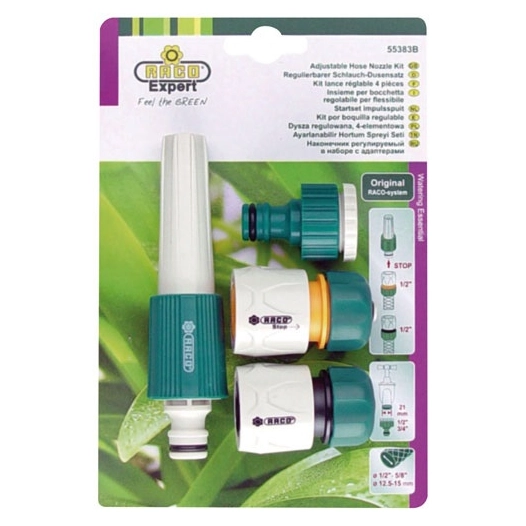 Kit arrosage nez, raccord, reducteur et lance 19mm - RACO EXPERT