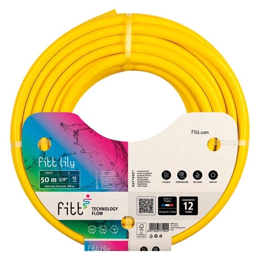 Tuyau fitt lily jaune 3 couches usage fréquent d 15mm x 50 - FITT