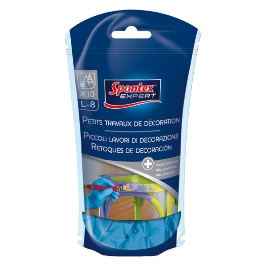 Gants petits travaux d extérieur x10 taille 8 - SPONTEX EXPERT