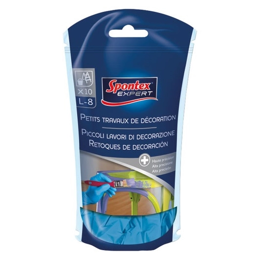 Gants petits travaux d extérieur x10 taille 7 - SPONTEX EXPERT