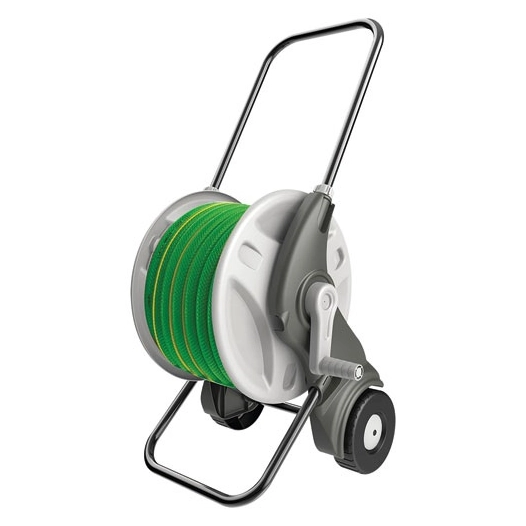 Dévidoir sur roues équipé monté 15mm 25m raccord et lan - TECHN