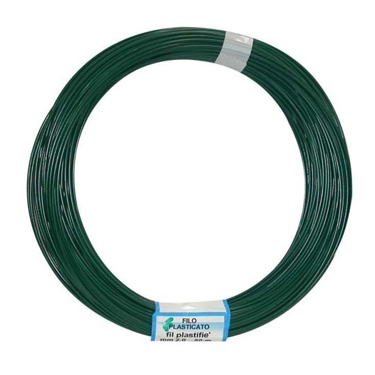 Fil attache vert 2mm rlx 50m plasti12 - FILOMAT