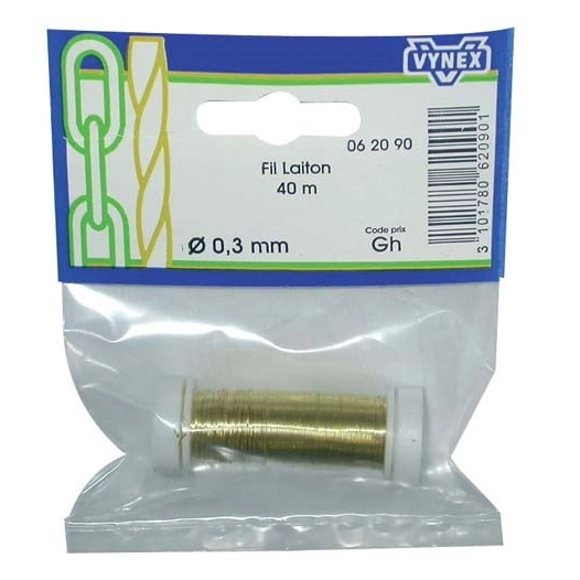 FIl laiton d.0.3mm x40m sc - VYNEX