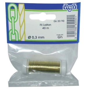 FIl laiton d.0.3mm x40m sc - VYNEX