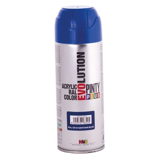 Pinty plus évolution bbe 400ml bleu gentiane mat ral 5010 - NOVASOL
