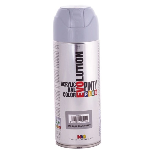 Pinty plus évolution bbe 400ml gris argent mat ral 7001 - NOVASOL