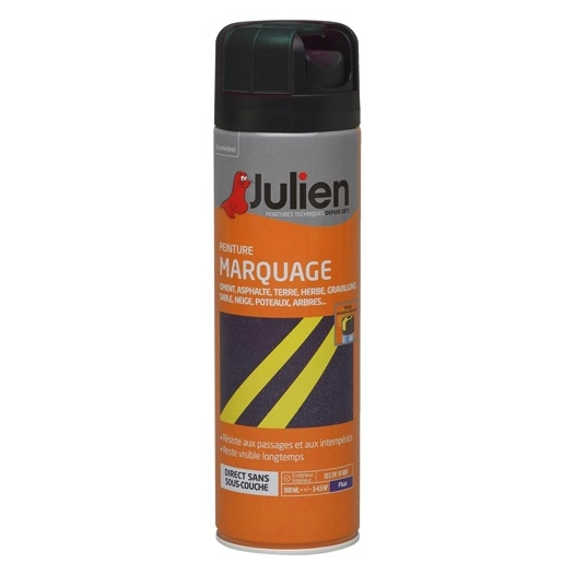 Julien aérosol marquage 500ml noir mat - JULIEN