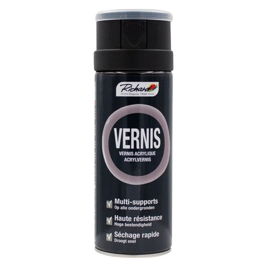 Aérosol 400ml vernis acrylique mat multi supports - RICHARD COLORANTS