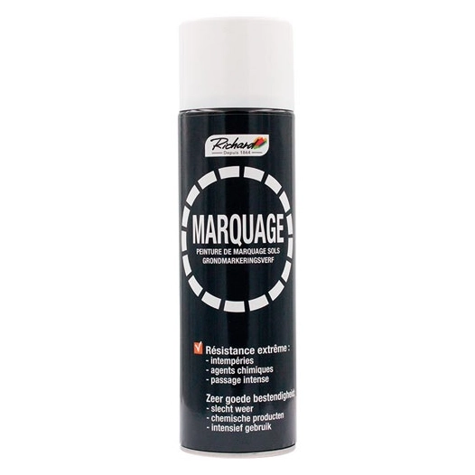 Aérosol 500ml marquage sols blanc - RICHARD COLORANTS