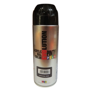 Bombe peinture - plus évolution - noir satin NVS632 - 400 mL - PINTY