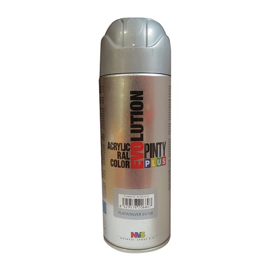 Bombe peinture - plus évolution - argent NVS188 - 400 mL - PINTY