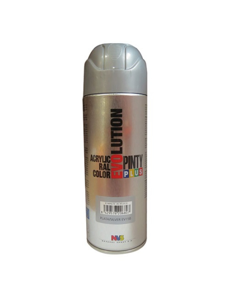 Bombe peinture argent 400ml Finition argent brillant durable - BOC ́N ́ROLL