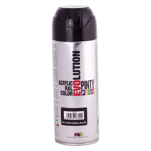 Pinty plus évolution bbe 400ml noir de sécurité mat ral 9 - NOVASOL