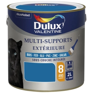 Peinture multi-support extérieure 2 litres bleu breton - DULUX VALENTINE