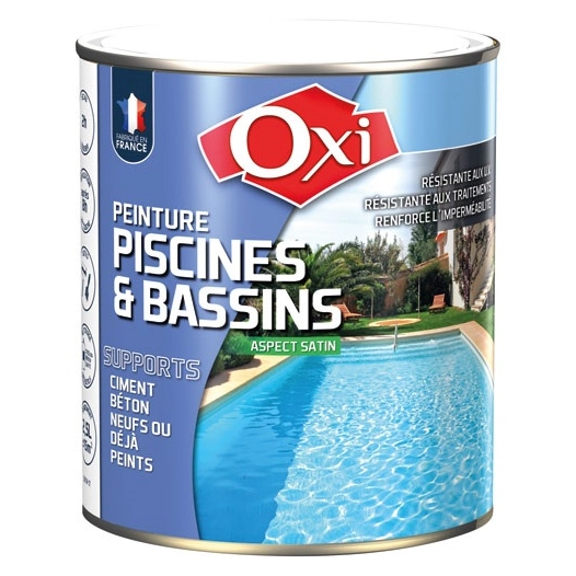 Peinture piscines et bassins absolue 2.5l bleu azur - OXI