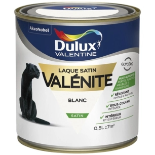 Laque valenite satin 0.5L blanc - DULUX VALENTINE