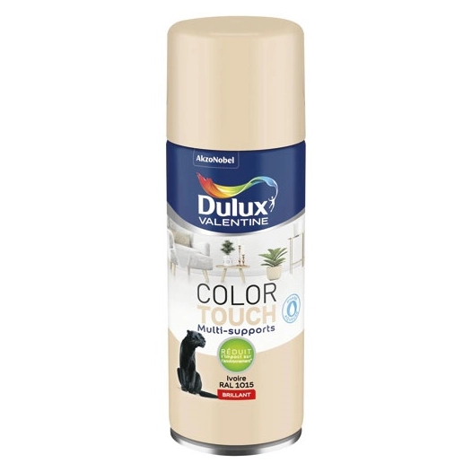 Aerosol color touch brillant ivoire 400 ml - DULUX VALENTINE