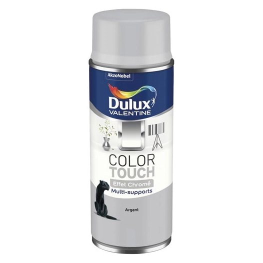 Aérosol Color Touch effet chrome argent 400ml - DULUX VALENTINE