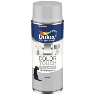 Aérosol Color Touch effet chrome argent 400ml - DULUX VALENTINE