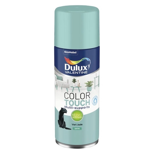 Aérosol Color Touch satin vert jade 400ml - DULUX VALENTINE