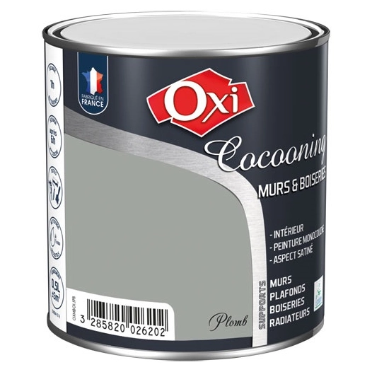 Murs bois satin plomb 0.5L - OXI