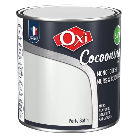 Murs bois satin perle 0.5l - OXI