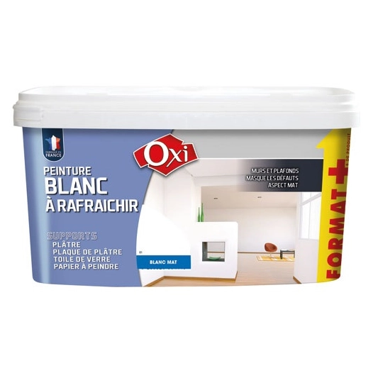 Peinture mur/plaf à rafraîchir 3.0l+20% plafc3 - OXI