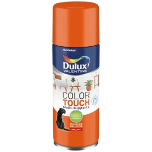 Aérosol Color Touch brillant mandarine 400ml - DULUX VALENTINE