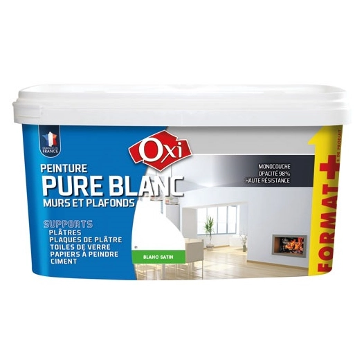 Monocouche pure blanc satin 2.5l+20% acrylsat3 - OXI