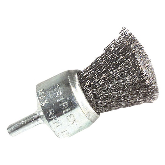 Brosse métal pinceau sur tige t6 vrac - TIVOLY