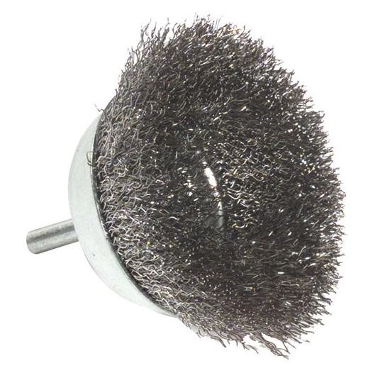 Brosse coupe 75mm métal sur tige t6 vrac - TIVOLY