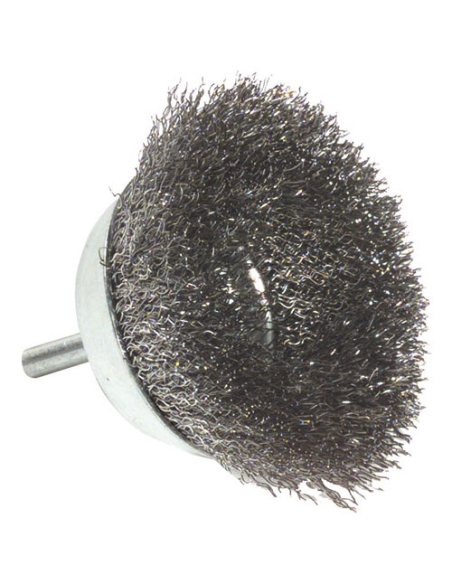 Brosse coupe 75mm métal sur tige t6 vrac - TIVOLY