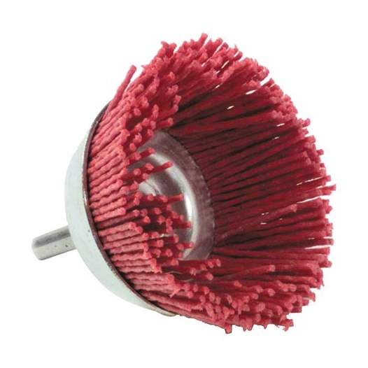 Brosse coupe 65mm nylon sur tige t6 g.80 blister - TIVOLY