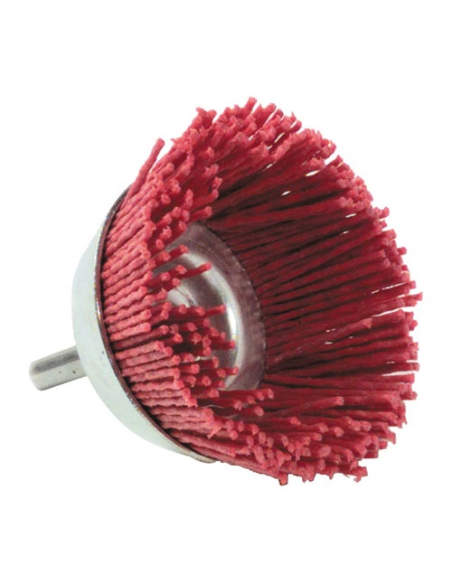 Brosse coupe 65mm nylon sur tige t6 g.80 blister - TIVOLY