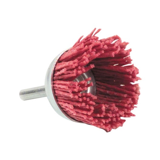 Brosse coupe 45mm nylon sur tige t6 g.80 blister - TIVOLY